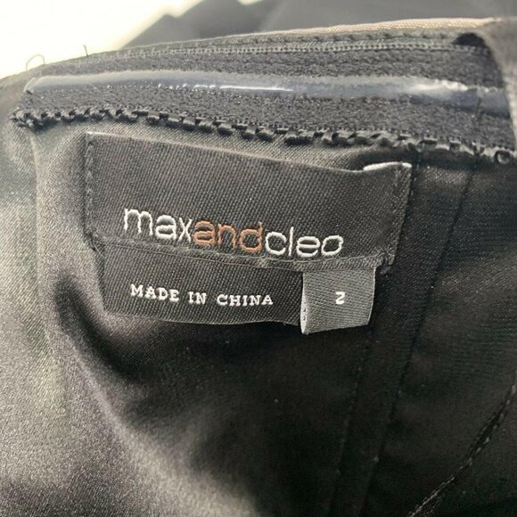 Max And Cleo Gold And Black Empire Waist Dress - Picture 3 of 6